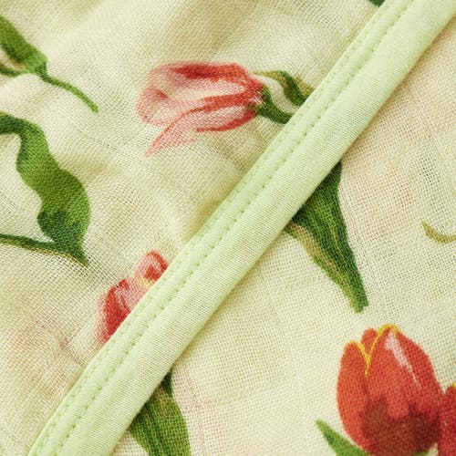 Milkbarn Hooded Swaddle In Pink