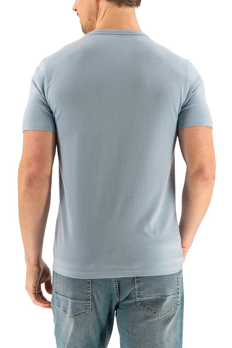 Short Sleeve Henley, Alternate, color, DUSTY BLUE