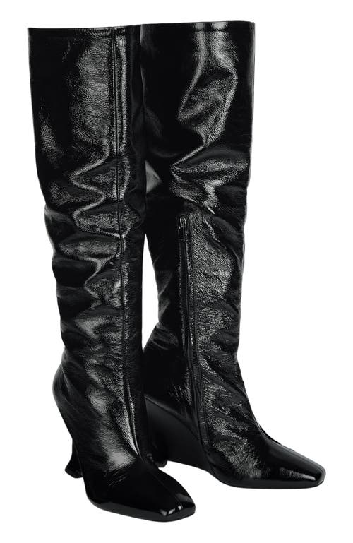 Balmain Wedge Boots In Black