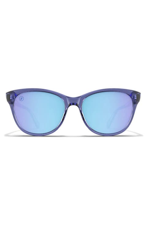 Palmy 54mm Polarized Round Sunglasses
