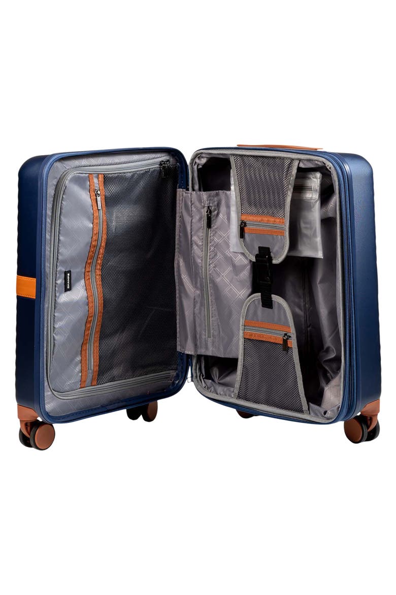 Vintage II 3-Piece Wheeled Luggage Set, Alternate, color, NAVY