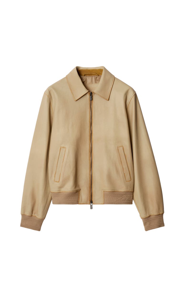 Burberry Suede Harrington Jacket, Alternate, color, 
