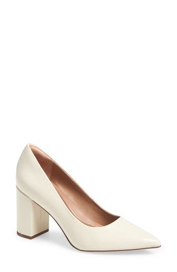 Nordstrom Poppy Pointed Toe Pump In White