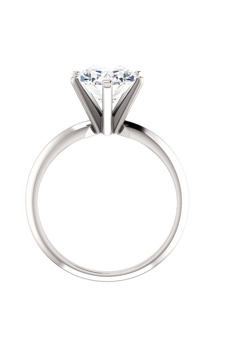 Bliss Diamond 3 Ct Oval Moissanite Solitaire Engagement Ring 14k Gold, Alternate, color, 14K White Gold