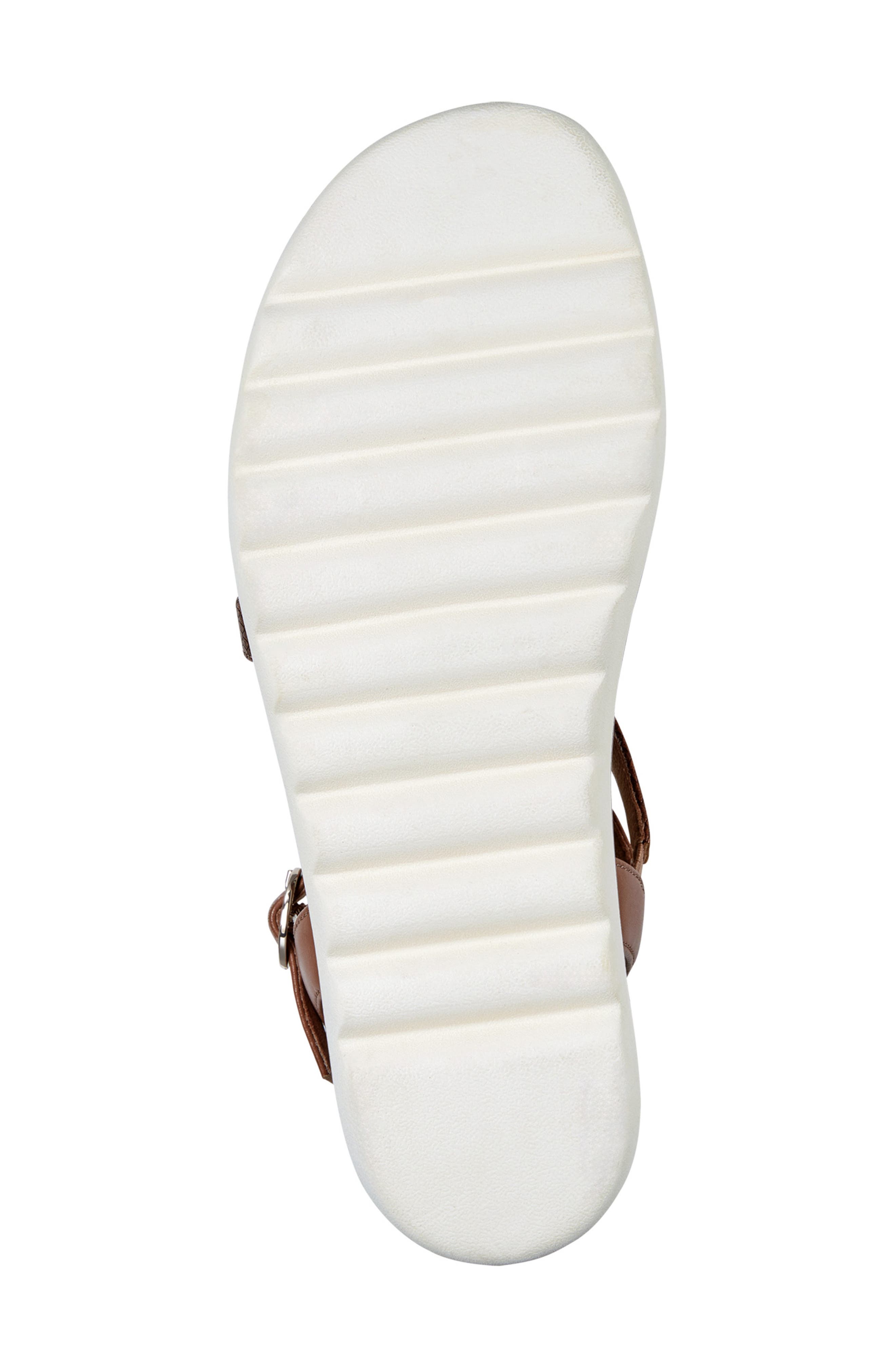 Easy Spirit Sheale Lug Sole Wedge Sandal, Alternate, color, Medium Brown