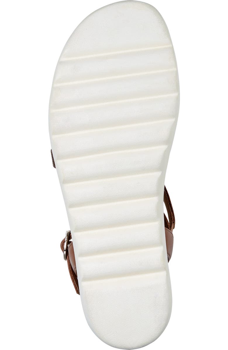 Easy Spirit Sheale Lug Sole Wedge Sandal, Alternate, color, Medium Brown