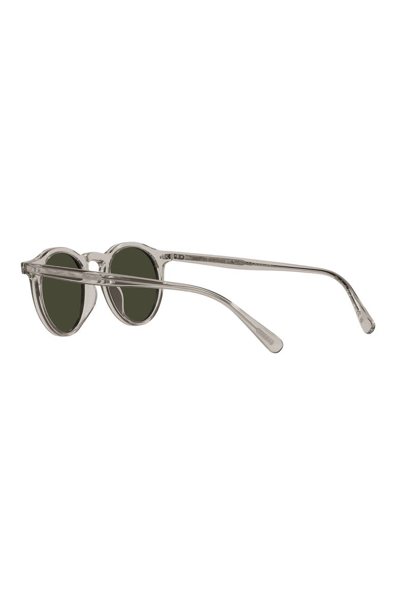 47mm Small Polarized Round Sunglasses, Alternate, color, GRAVEL