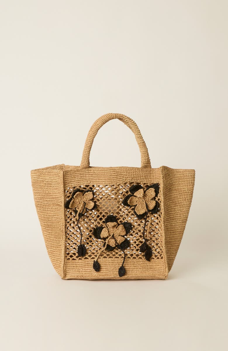 BTB Los Angeles Blaine Tote, Main, color, Natural/Black