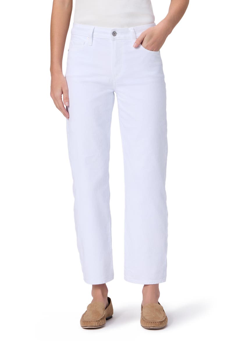 Mason Mid Rise Ankle Straight Leg Jeans, Main, color, CRISP WHITE