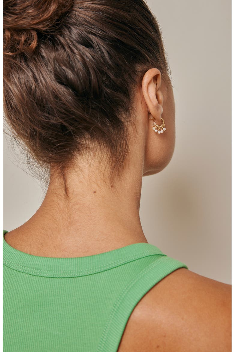 Astrid Earring, Alternate, color, Pearl
