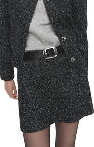 MANGO Fleck Knit Skirt