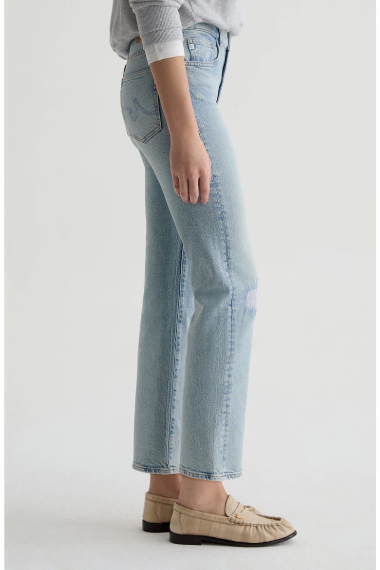 Brinley Rip & Repair Mid Rise Straight Leg Jeans, Alternate, color, RIVERBEND