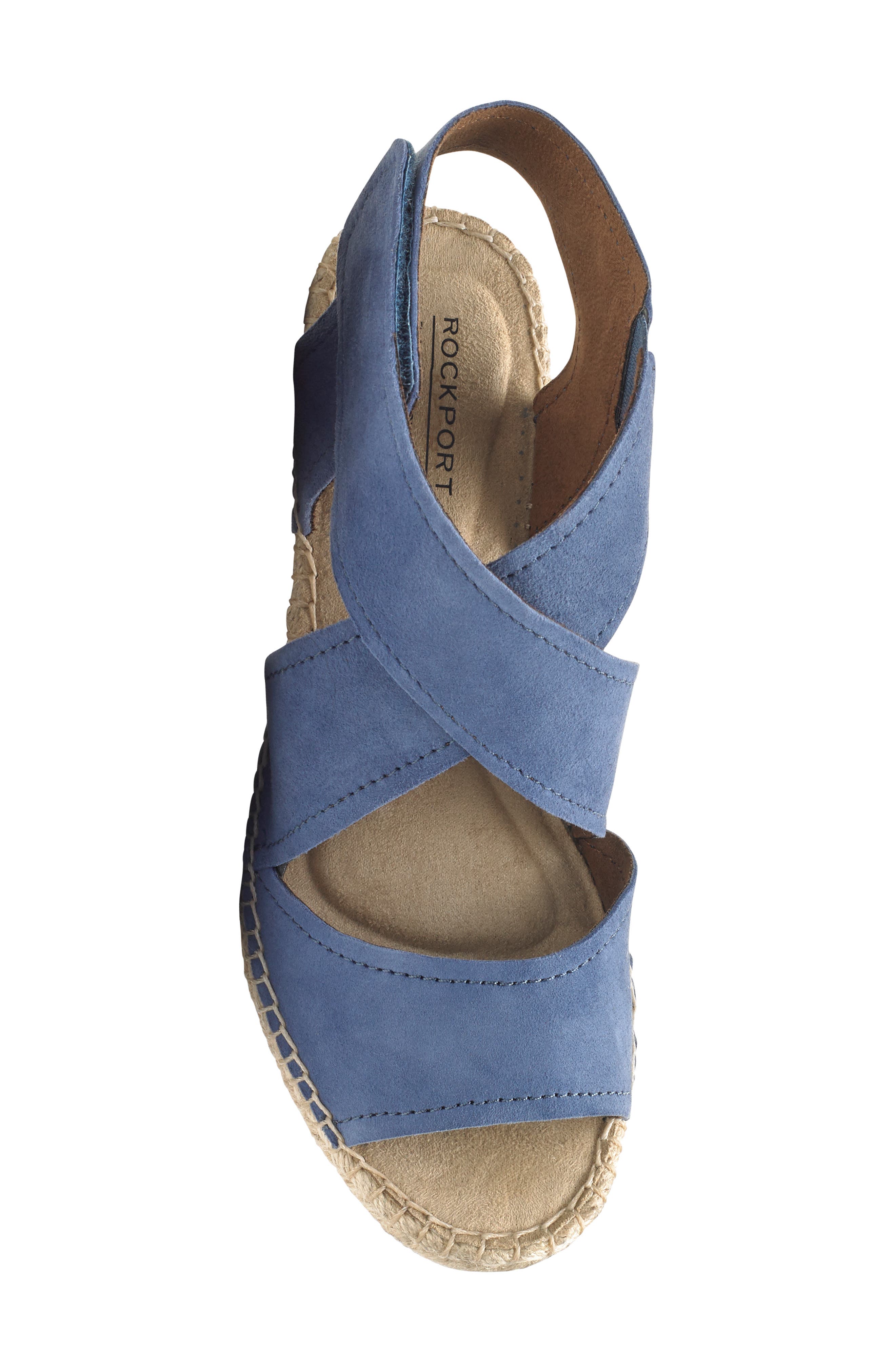 Kairi Wedge Sandal, Alternate, color, BLUE SUEDE