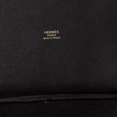 Pre-owned Hermes  Hermes Picotin Lock Bag Felt With Leather Pm In Brown