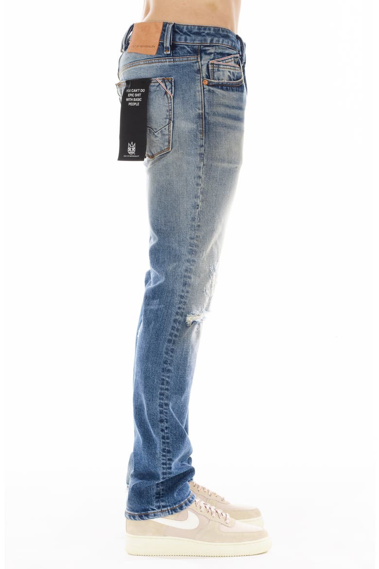 Greaser Distressed Straight Leg Jeans, Alternate, color, HEATH