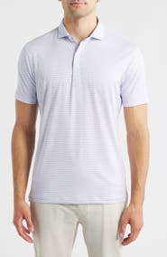 johnnie-O Rex Stripe Performance Jersey Polo