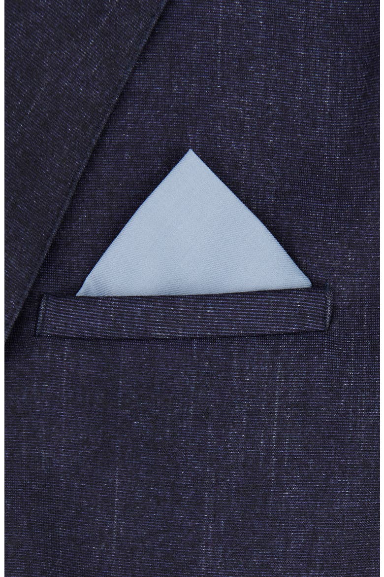 Solid Cotton Pocket Square, Alternate, color, DUSTY BLUE