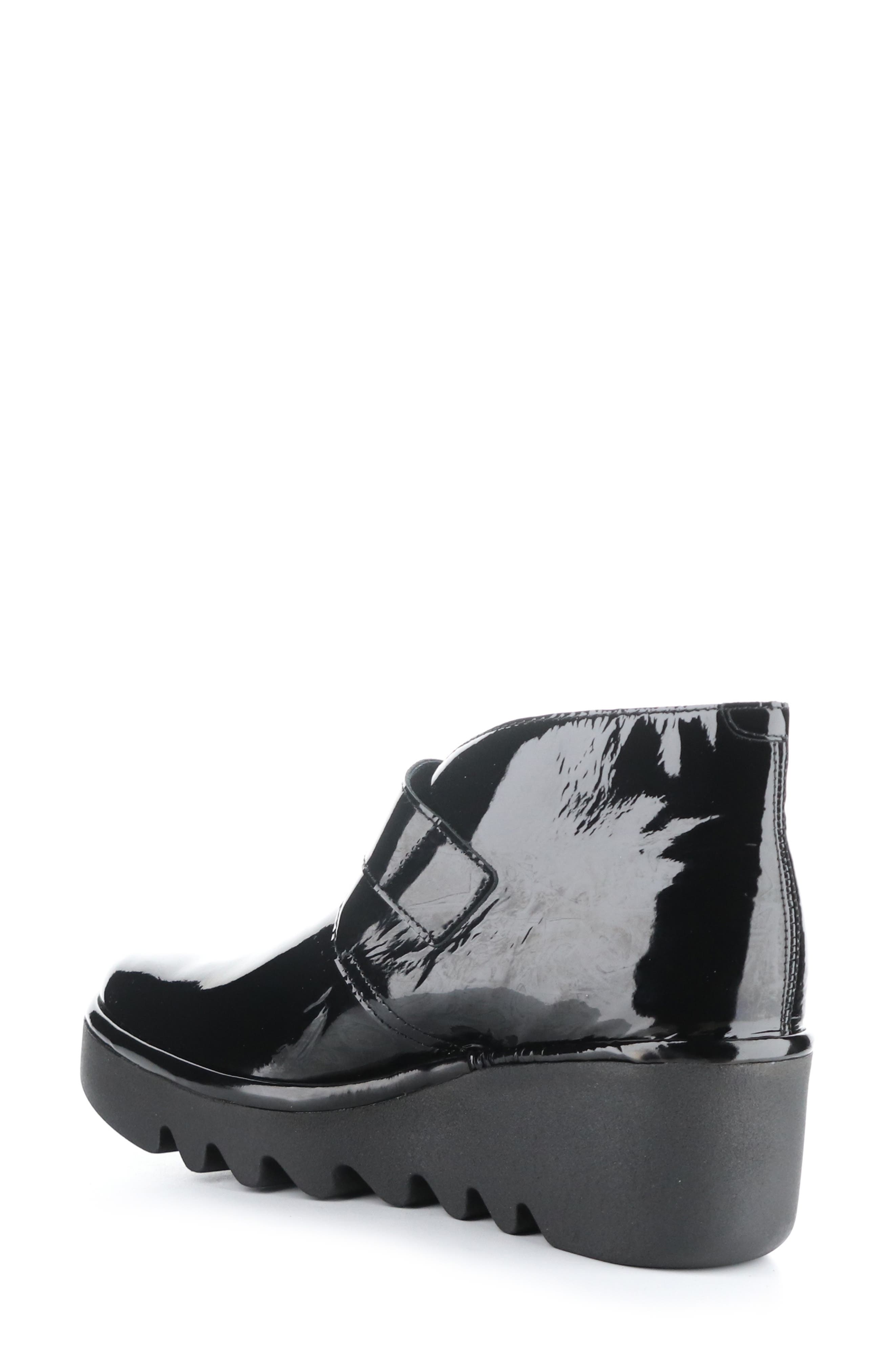 Fly London Birt Wedge Bootie, Alternate, color, 007 Black Atlantis