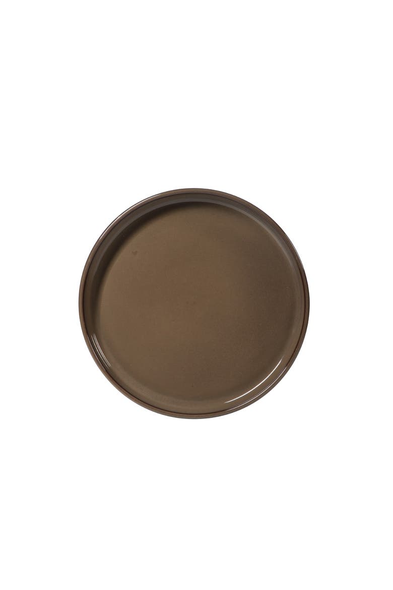 Santorini Mist 16 Piece Terracotta Reactive Glaze Plates and Bowls Dinnerware Set, Alternate, color, Driftwood Brown