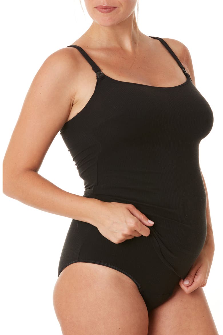 Bodyguard Absorbent Leakproof Maternity/Nursing Top, Main, color, BLACK