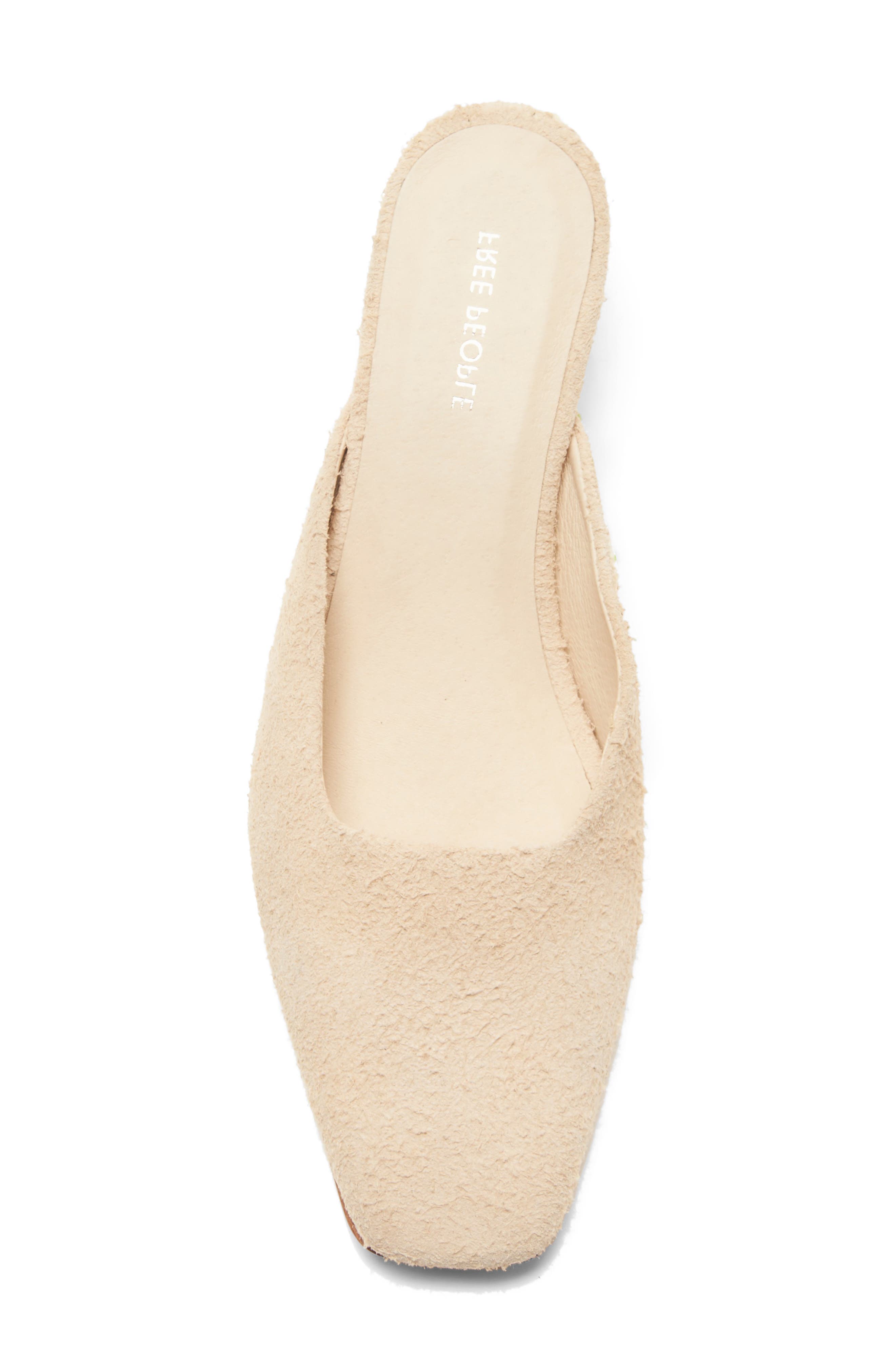 Free People Avenue Mule, Alternate, color, Sand Hairy Suede