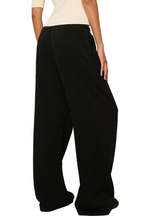 Solid & Striped Monaco Wide Leg Pants In Noir