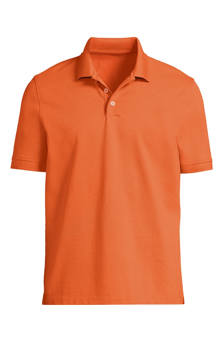 Lands' End Short Sleeve Comfort-First Mesh Polo Shirt, Alternate, color, Light Orange