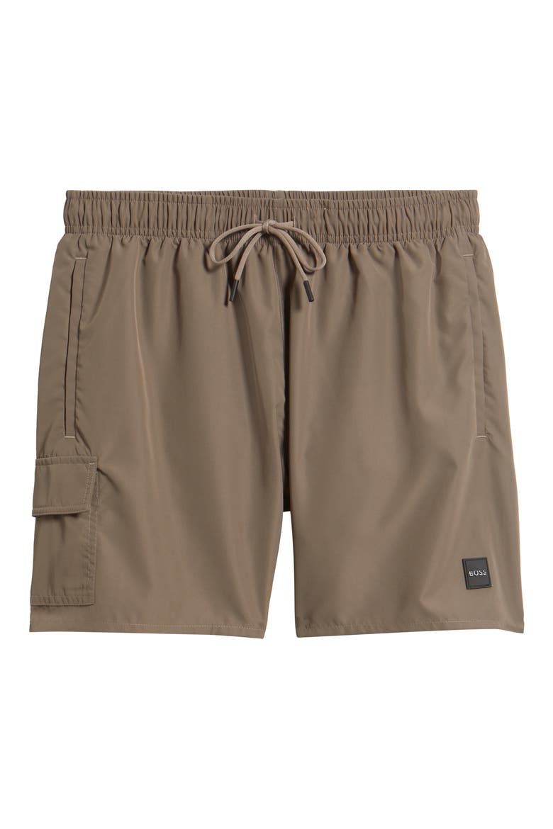 Dive Swim Trunks, Alternate, color, MEDIUM BROWN