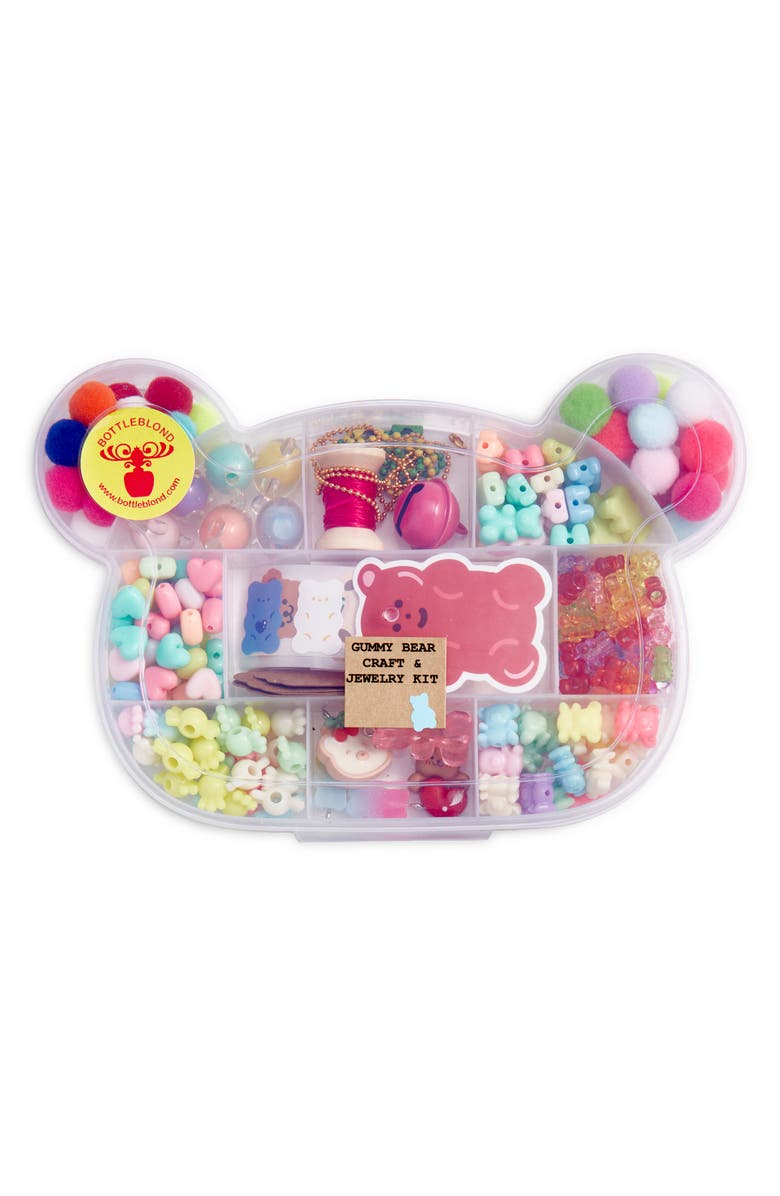 BOTTLEBLOND Kids' Gummy Bear Craft & Jewelry Kit, Main, color, Assorted