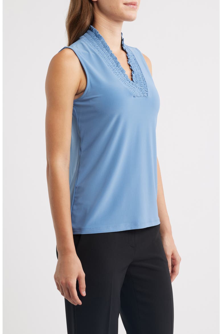 Smocked Neck Tank, Alternate, color, DUTCH BLUE