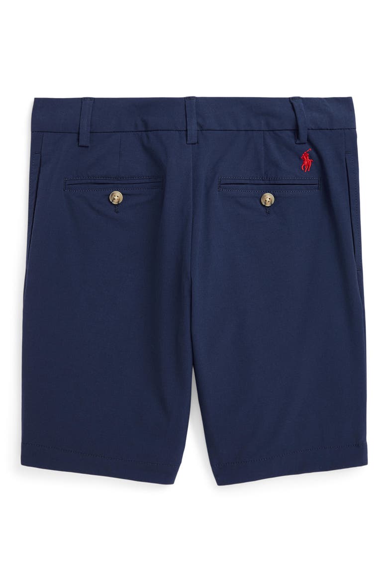 Kids' Weekend Flat Front Stretch Chino Shorts, Alternate, color, NAVY