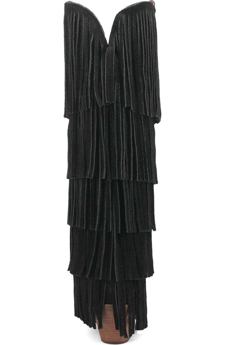 Dingo Wild Child Fringe Knee High Western Boot, Alternate, color,