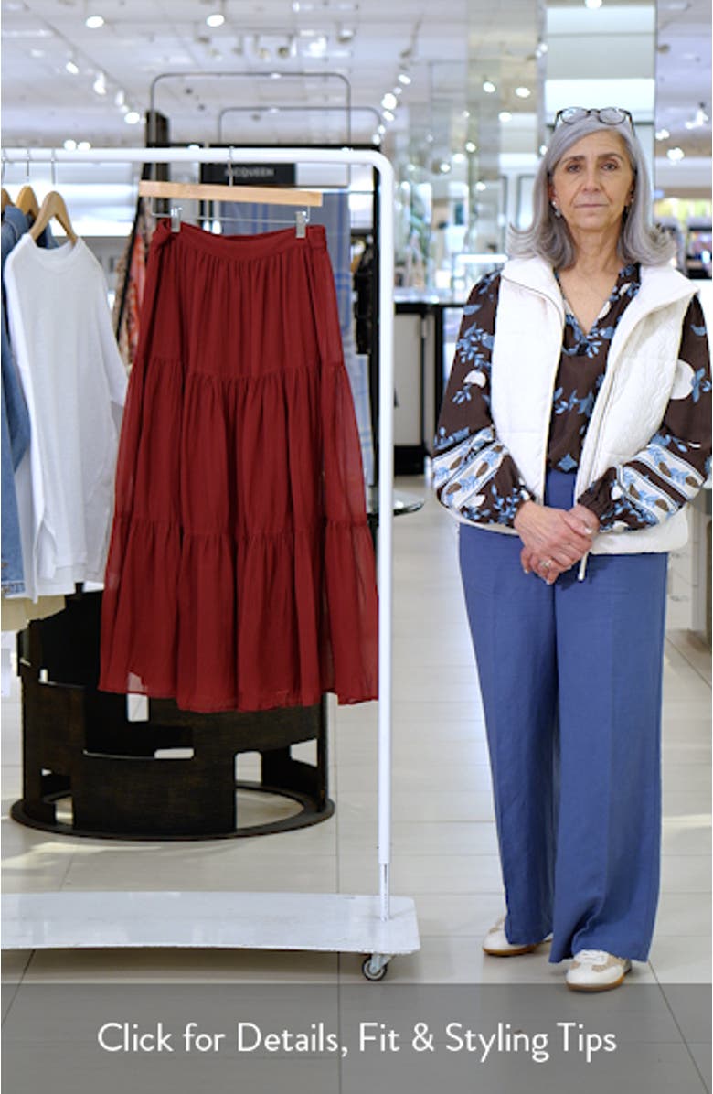 Tiered Maxi Skirt, sales video thumbnail