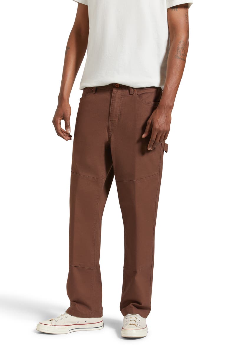 Brixton Builders Flat Front Carpenter Pants, Alternate, color, 