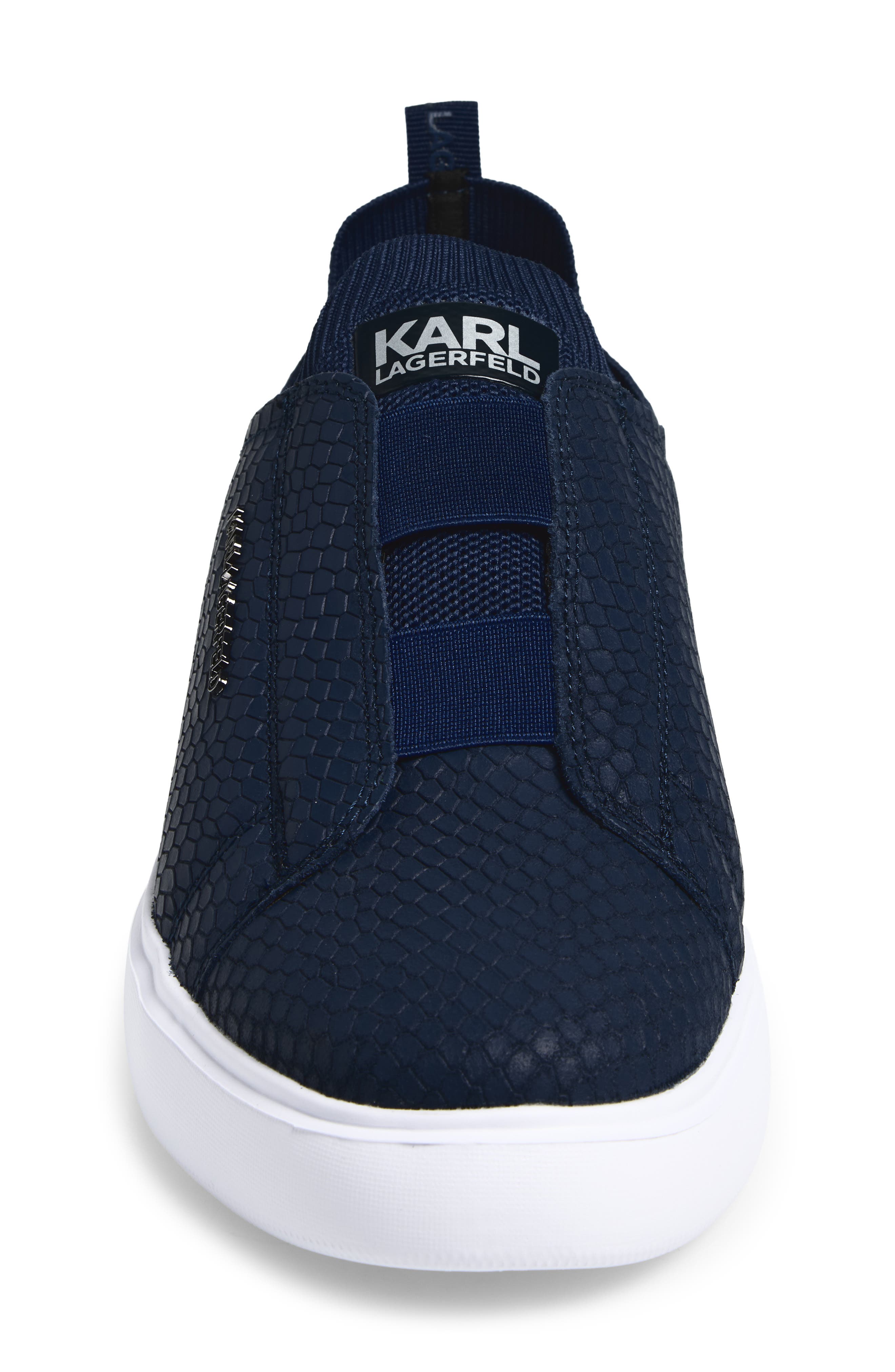 Perren Laceless Sneaker, Alternate, color, BLUE