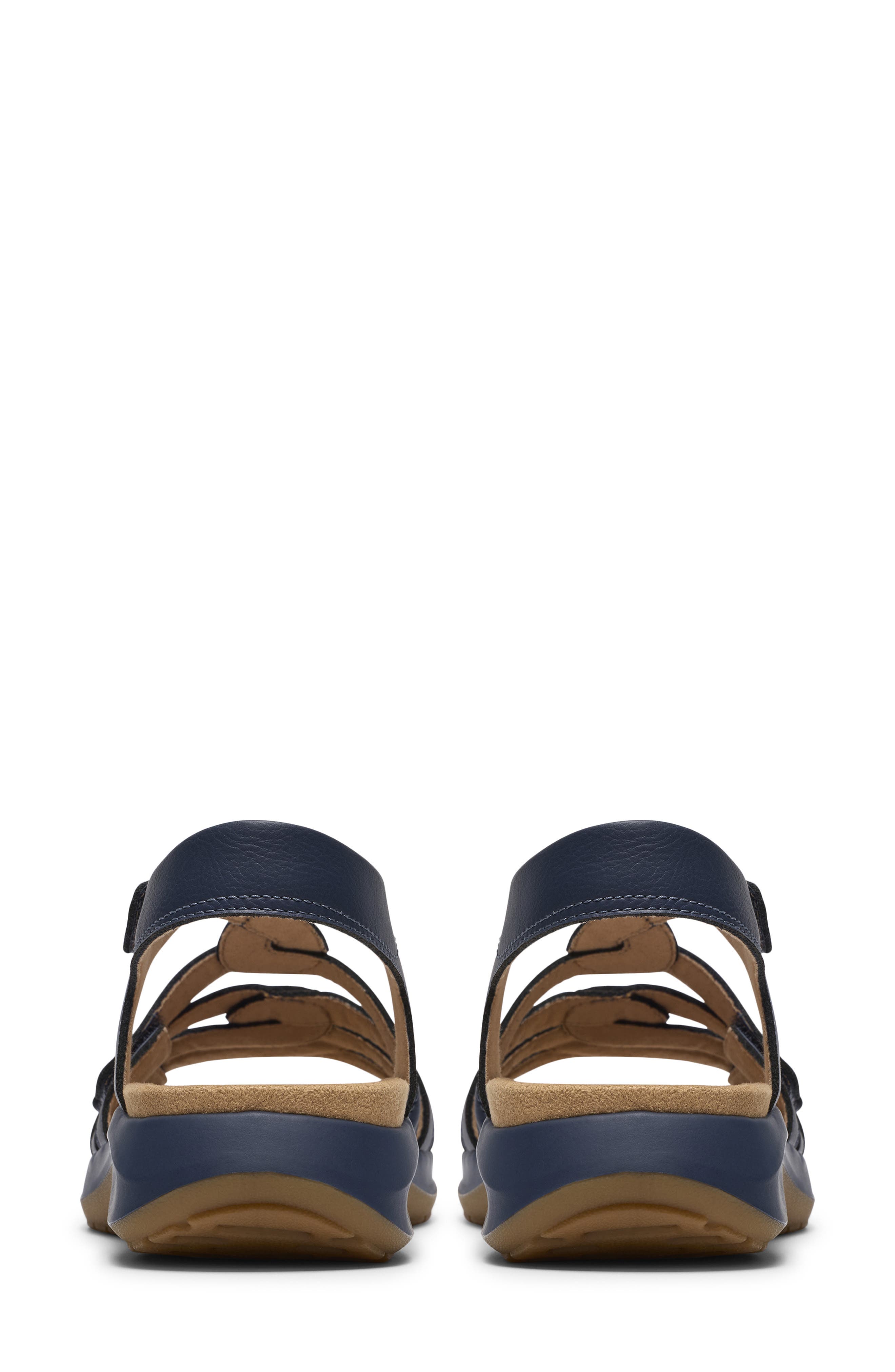 Clarks<sup>®</sup> Maelynn Paige Sandal, Alternate, color, Navy Leather