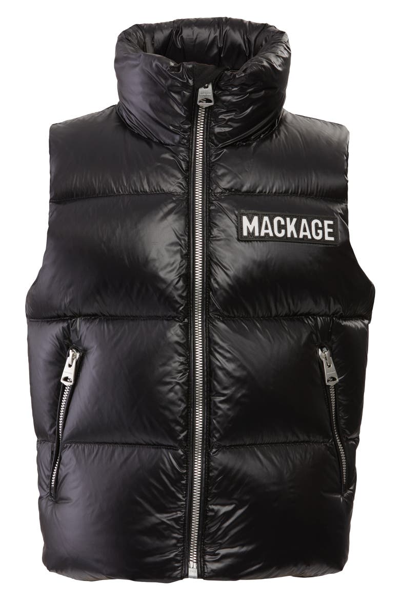 Charlee-T Down Puffer Vest, Main, color, BLACK