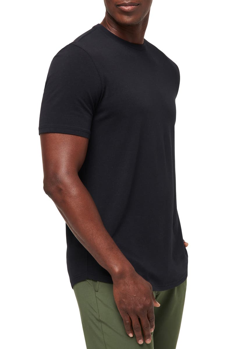TravisMathew Cloud Crewneck T-Shirt, Alternate, color, Black