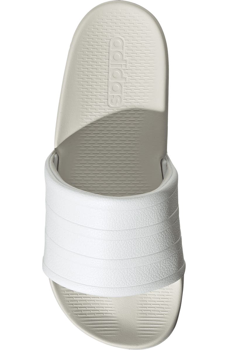 adidas Adilette Comfort 2.0 Slide Sandal, Alternate, color, White/ White/ Crystal White