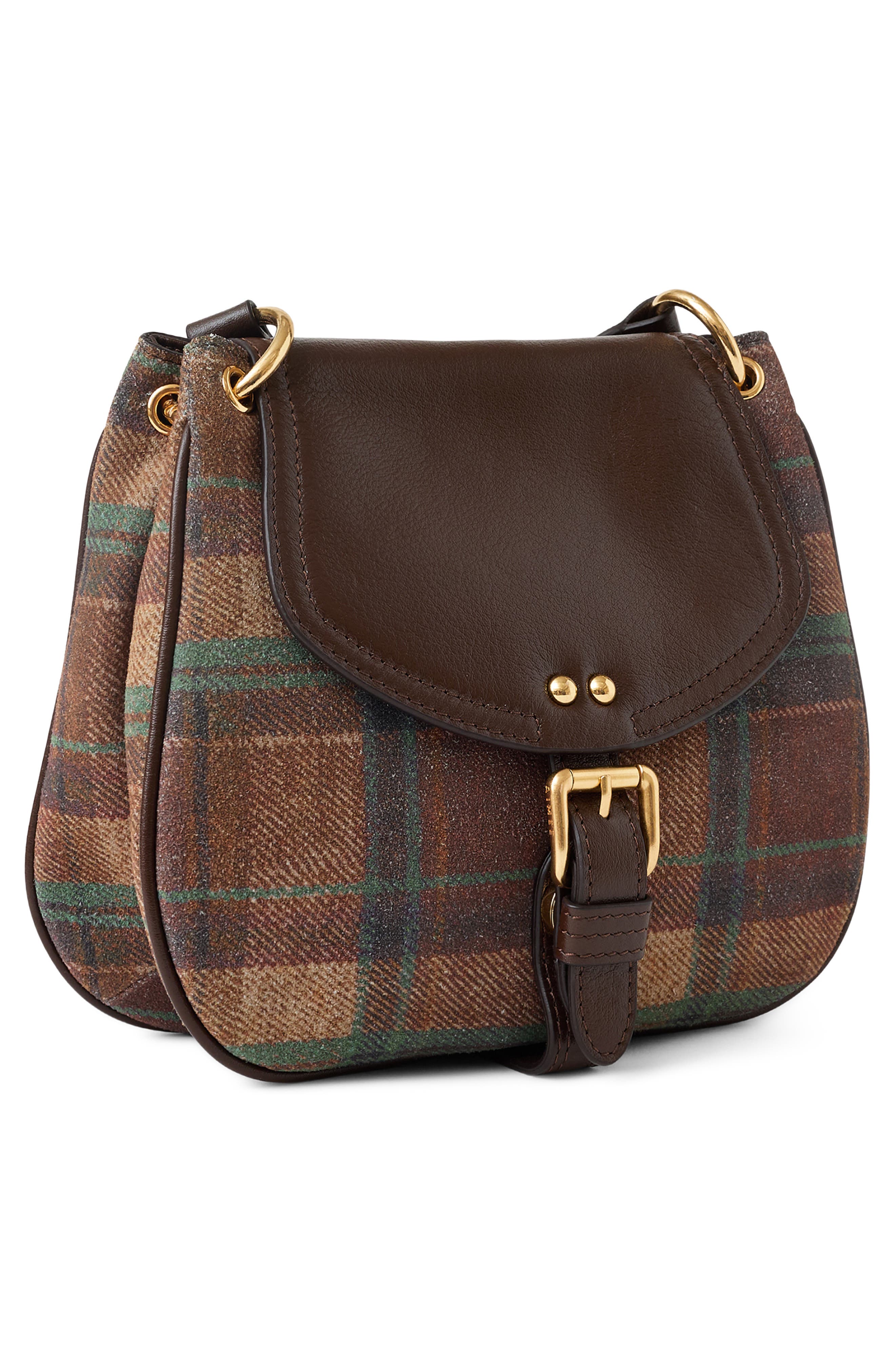 Dash Mini Leather Crossbody, Alternate, color, URBAN PLAID