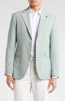 T.R. PREMIUM Slim Fit Stretch Linen Sport Coat