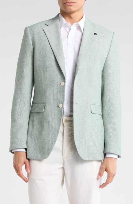 T.R. PREMIUM Slim Fit Stretch Linen Sport Coat