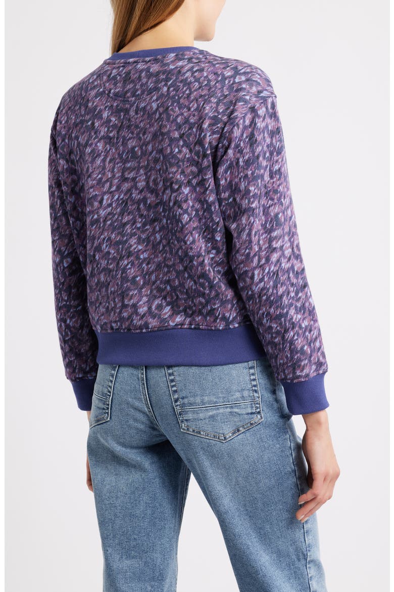 Classic Print Sweatshirt, Alternate, color, LAVENDER MIDNIGHT