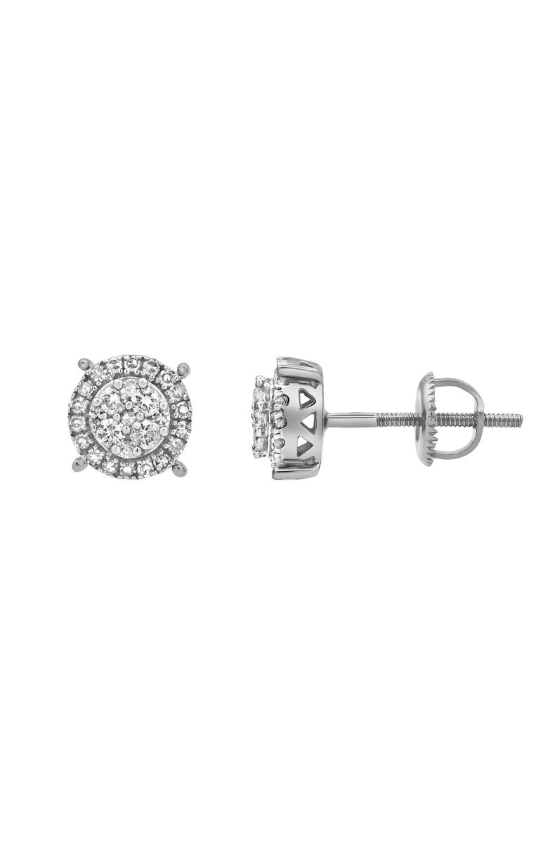 LuvMyJewelry Dreamcatcher Premium 14K White Gold Diamond Stud Earrings - 0.33ct., Alternate, color, 14K White Gold