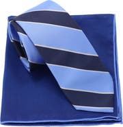 Ben Sherman Stripe Tie & Pocket Square Box Set