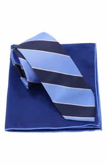 Ben Sherman Stripe Tie & Pocket Square Box Set