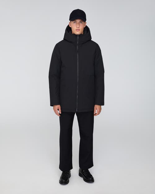 Quartz Co. Jules | Hooded Down Winter Jacket In Black