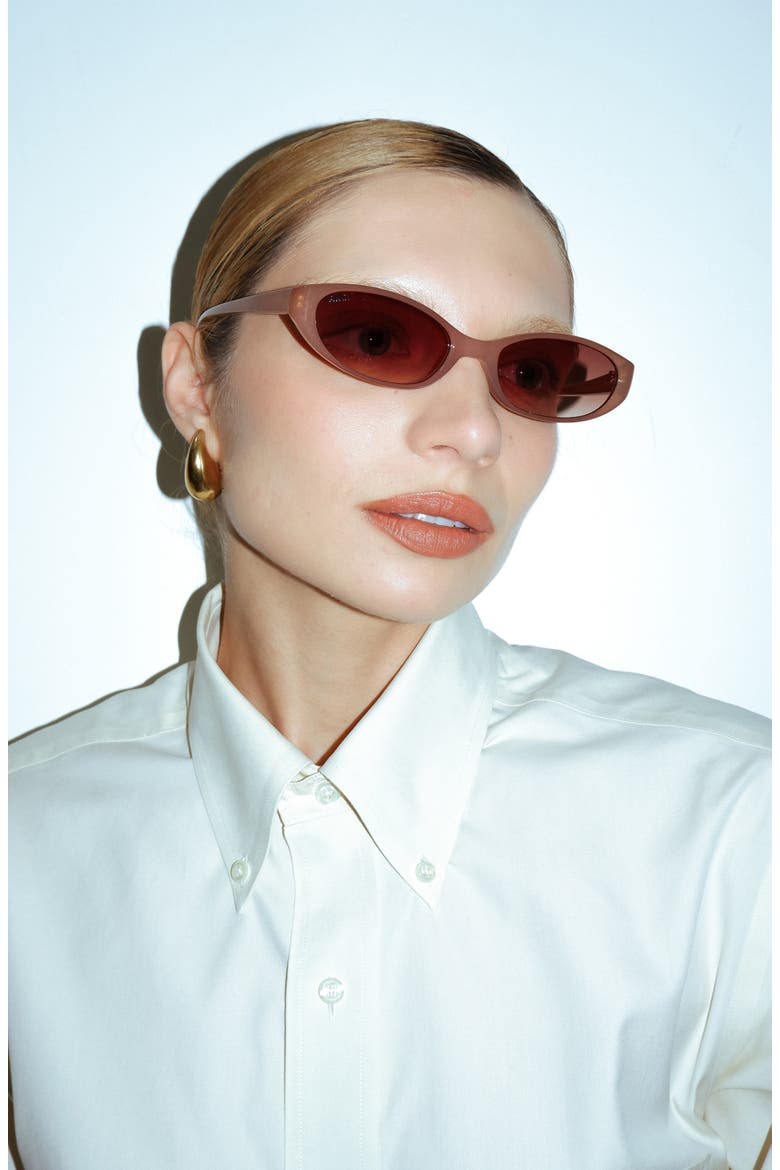 Velvet Kitten Sunglasses, Alternate, color, Milky Latte