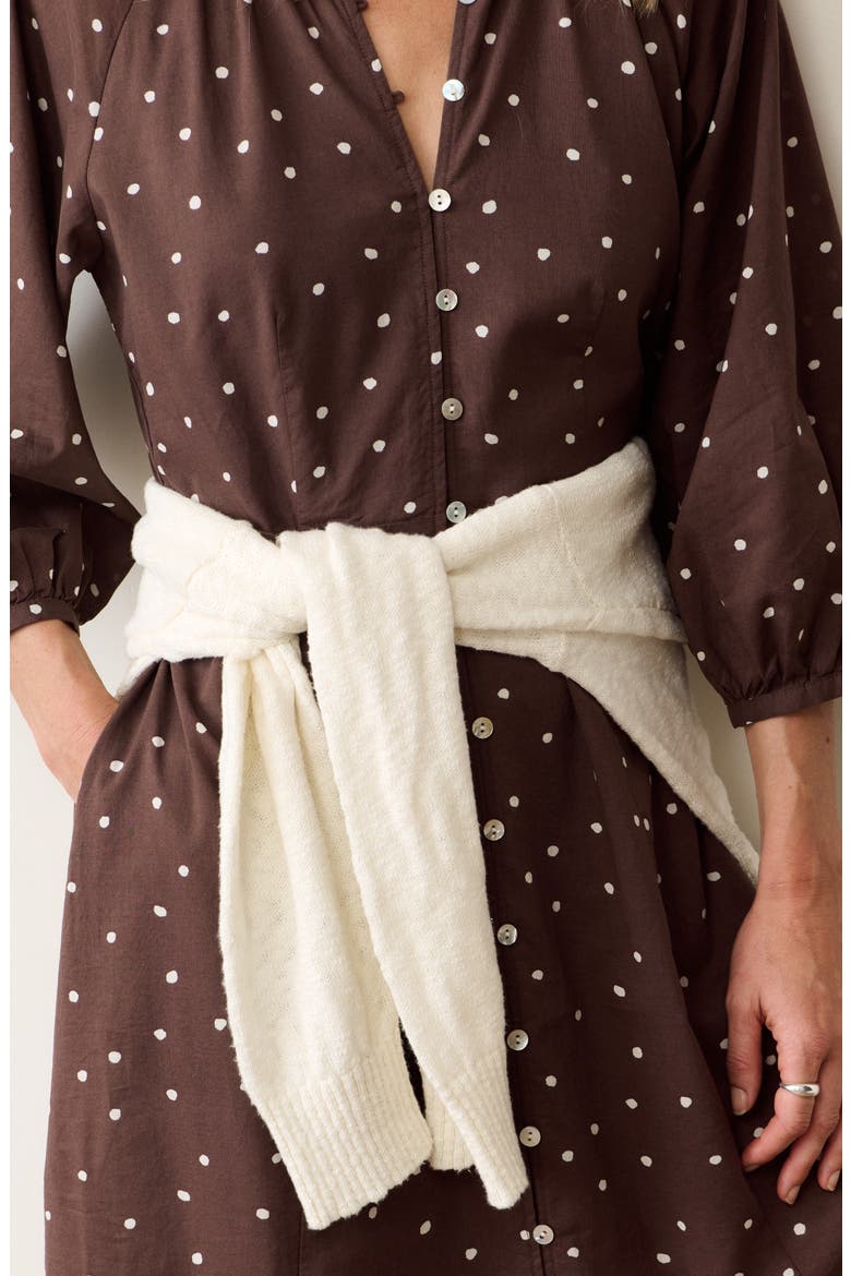Willow Dot Maxi Dress, Alternate, color, CHOCOLATE POLKA DOT