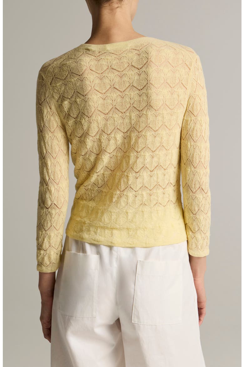 Long Sleeve Cotton Lace Top, Alternate, color, DANDELION